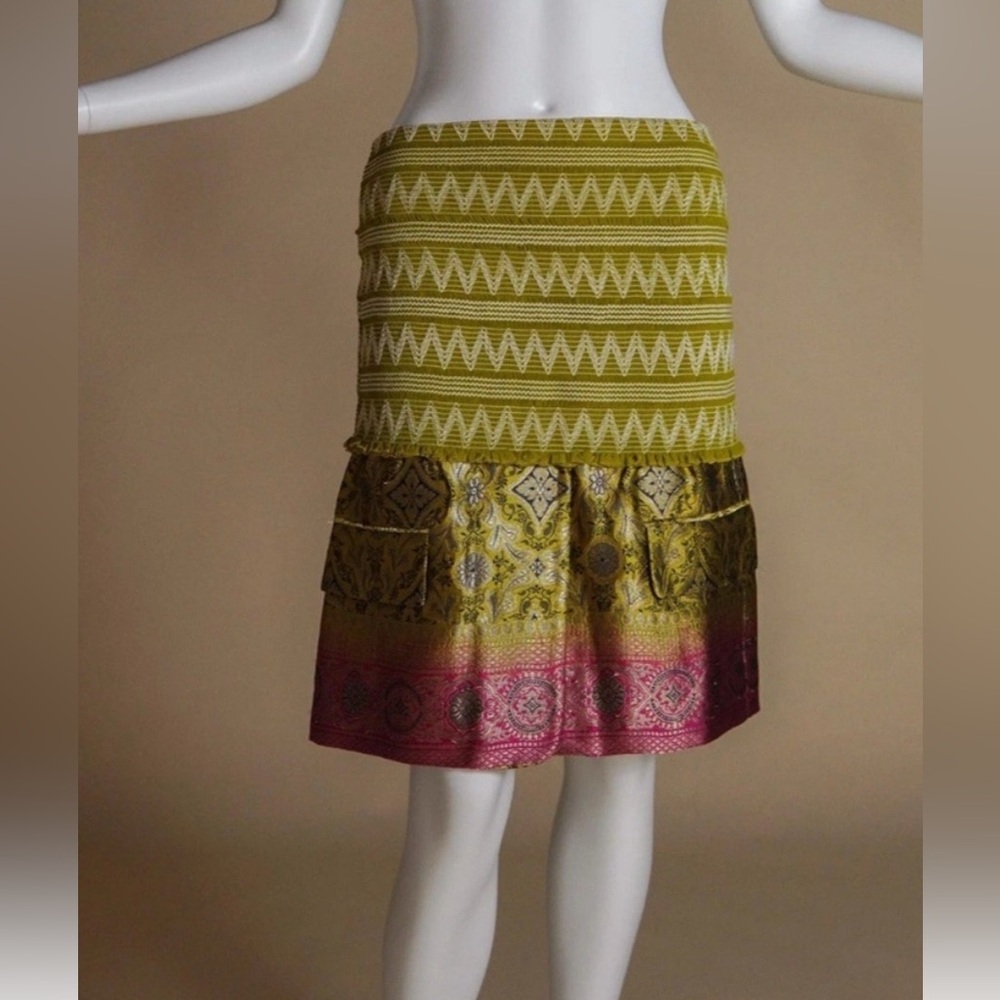 ***SOLD***Christian Dior by John Galliano Fall 2002 Runway Brocade Skirt - Picture 2 of 7